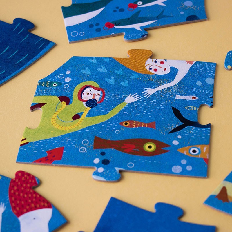 MY BIG BLUE PUZZLE - Puzzle - Londji - The Kids Club
