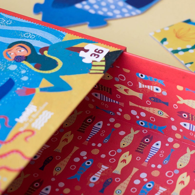 MY BIG BLUE PUZZLE - Puzzle - Londji - The Kids Club