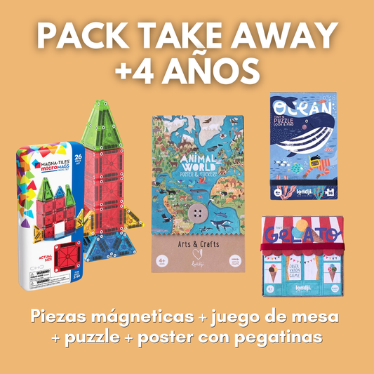 PACK TAKE AWAY · Juegos para llevar +4 años