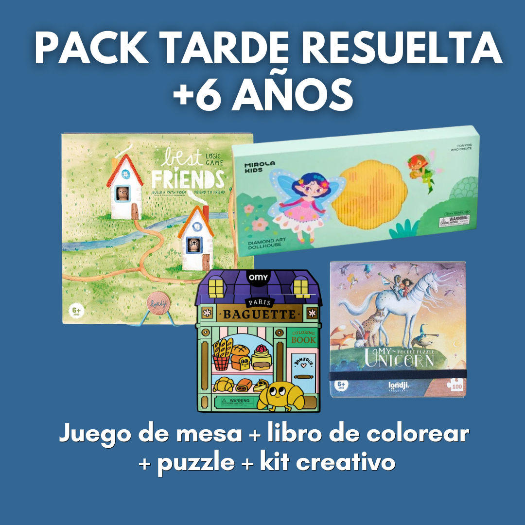 PACK TARDE RESUELTA · Juegos y actividades +6 años