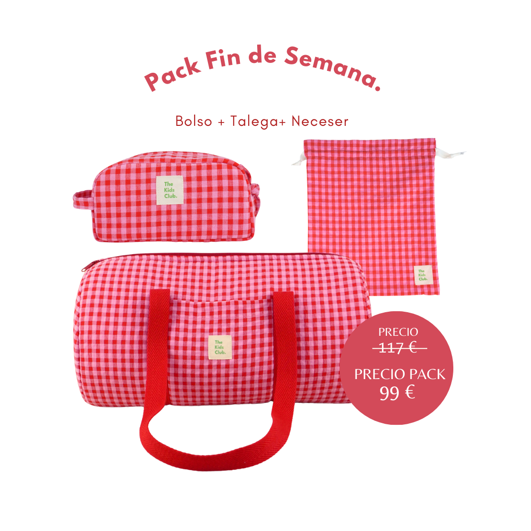 PACK FIN DE SEMANA ROJO ROSA