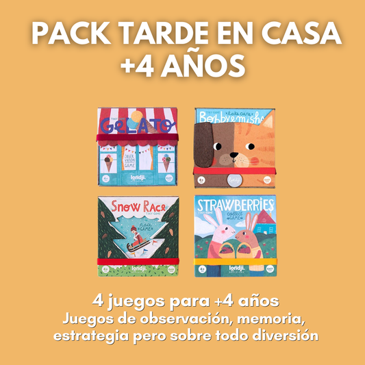 PACK TARDE EN CASA · 4 juegos +4 años