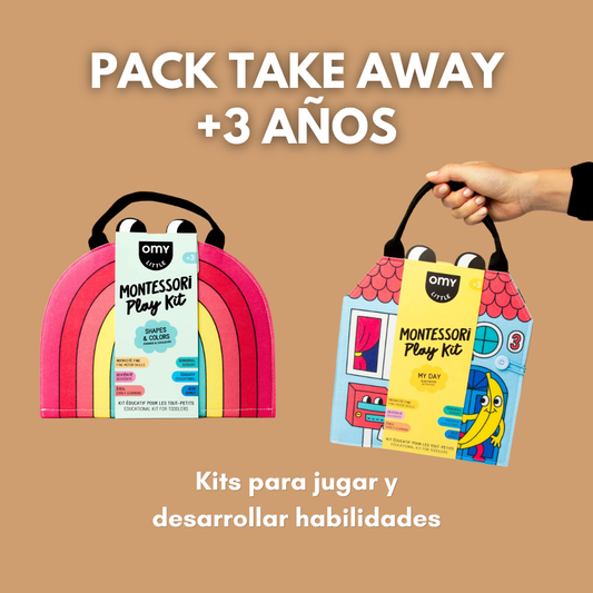 PACK TAKE AWAY · Libro de actividades Montessori +3 años