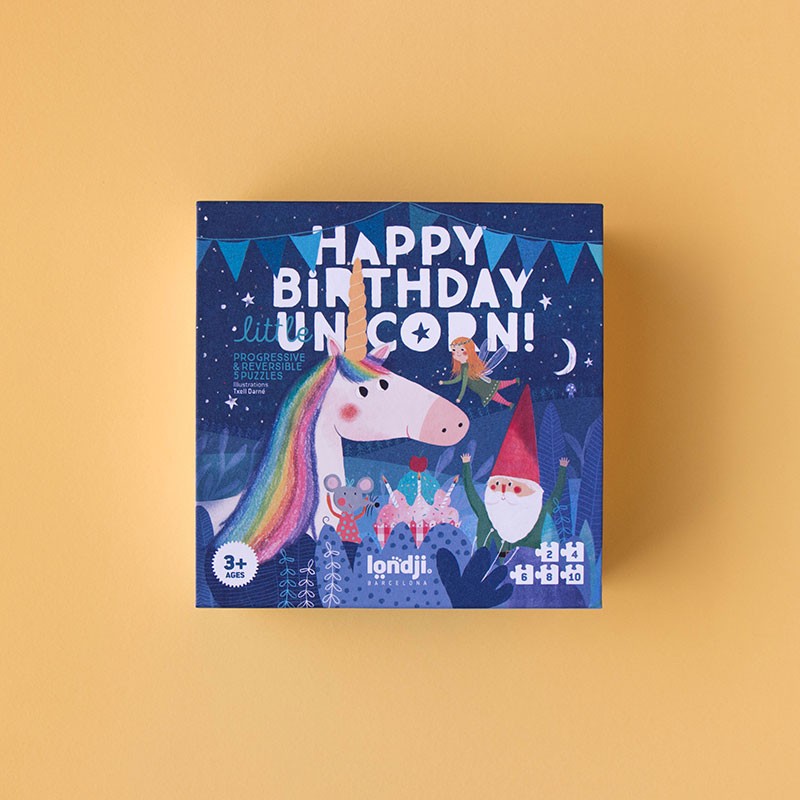 HAPPY BIRTHDAY UNICORN - Puzzle - Londji