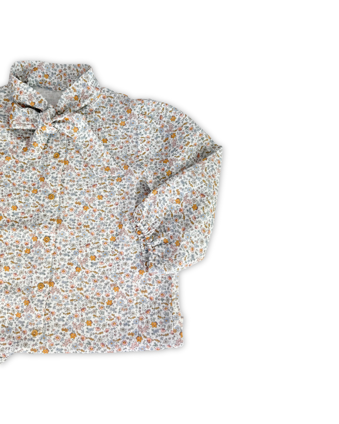 Camisa flores muselina – Mujer