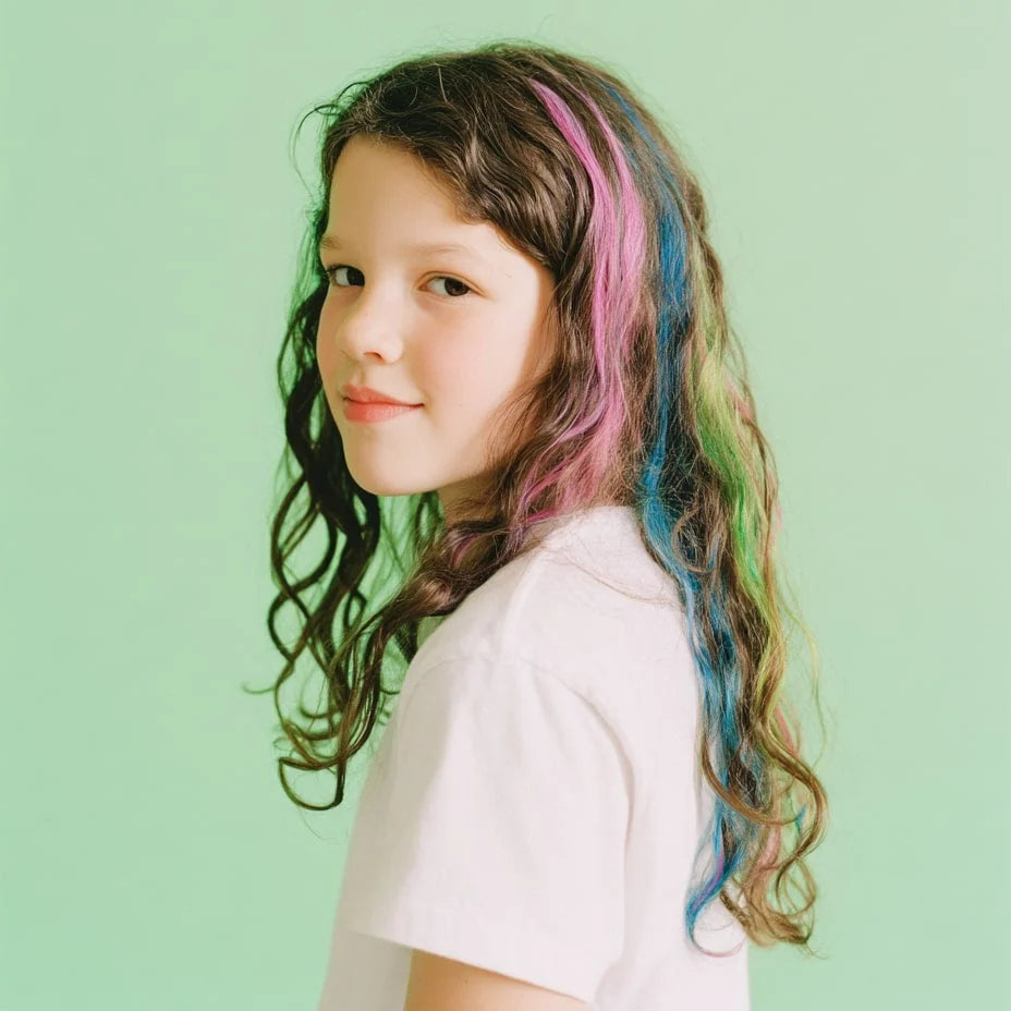Tizas para el pelo - Arco iris - Omy