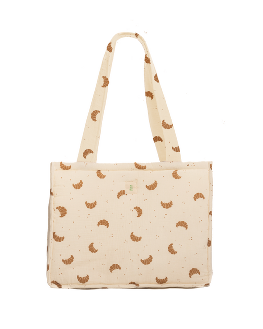 Bolso Shopper Acolchado Estampado Croissant OUTLET