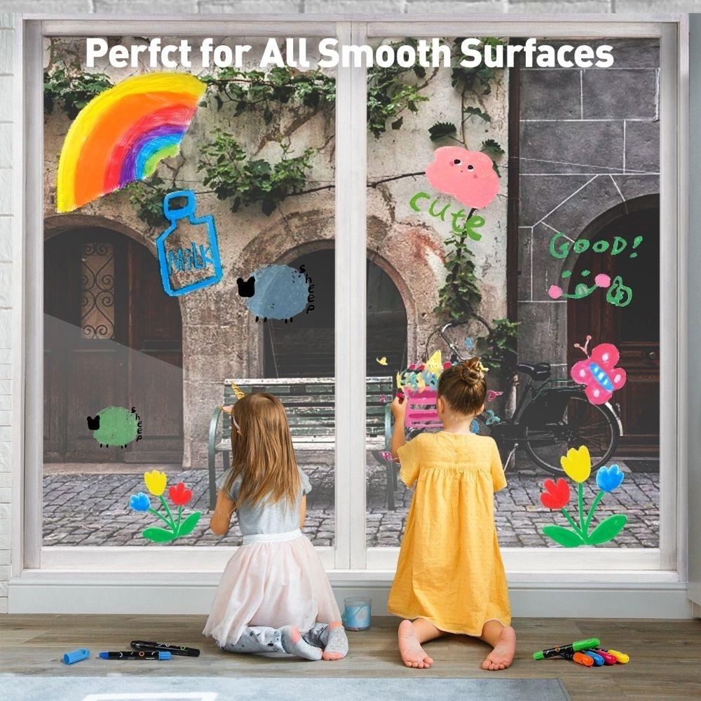 6 Crayones de ventana  - Lavable - Jarmelo - The Kids Club