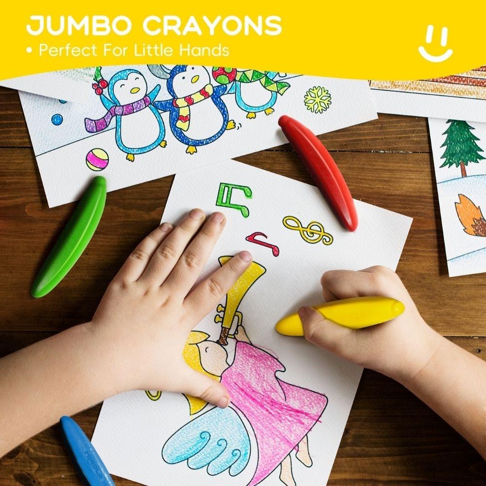 Caja 12 Crayones forma de plátano - Cera de abeja - Jarmelo - The Kids Club