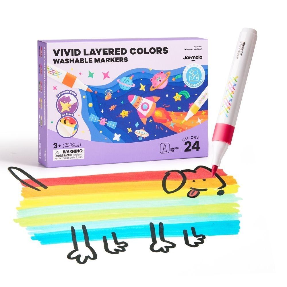 24 Rotuladores por Capas  - Lavable - Jarmelo
