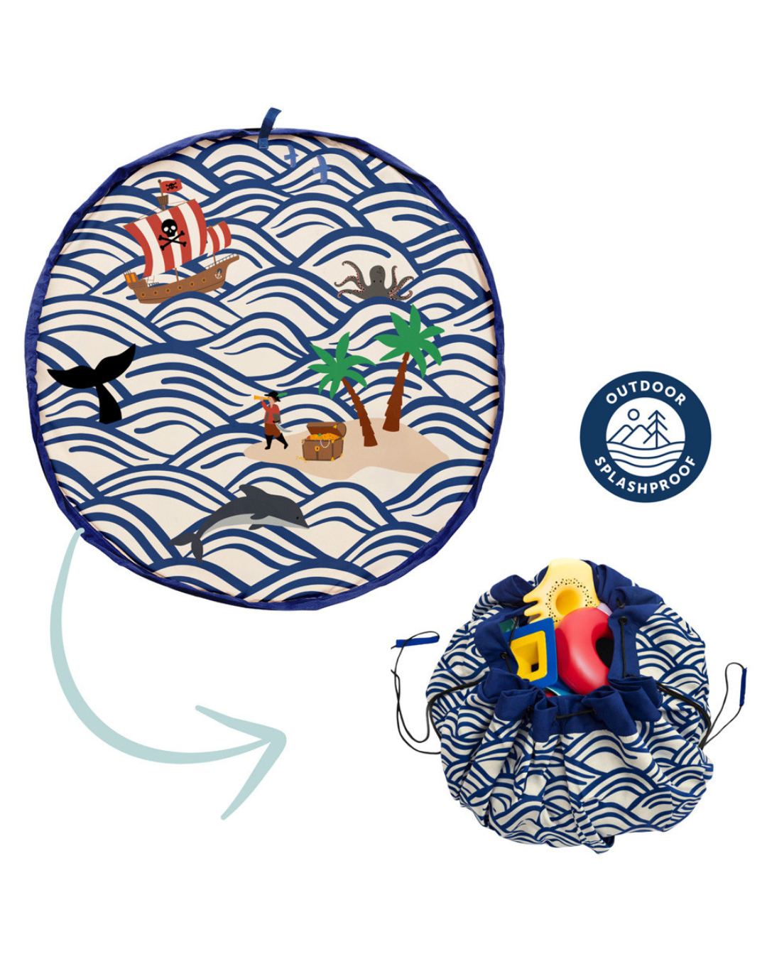 Alfombra-Saco Play & Go Noomad OUTDOOR Piratas